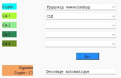 Screenshot of web app